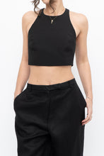 Load image into Gallery viewer, ELIZABETH &amp; JAMES x Black Cropped Tank (XS, S)