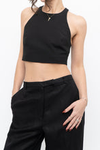 Load image into Gallery viewer, ELIZABETH &amp; JAMES x Black Cropped Tank (XS, S)