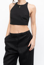 Load image into Gallery viewer, ELIZABETH &amp; JAMES x Black Cropped Tank (XS, S)