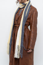 Load image into Gallery viewer, Handmade x Blue, Cream, Yellow Crochet Scarf