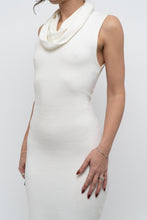 Load image into Gallery viewer, ALICE + OLIVIA x Cream Ribbed Super Soft Midi Dress (S, M)