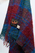 Load image into Gallery viewer, Vintage x Red Plaid Mohair Blanket Scarf