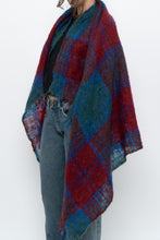 Load image into Gallery viewer, Vintage x Red Plaid Mohair Blanket Scarf