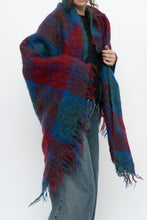 Load image into Gallery viewer, Vintage x Red Plaid Mohair Blanket Scarf