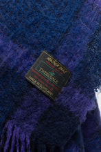 Load image into Gallery viewer, Vintage x Made in Scotland x Purple Plaid Mohair Blanket Scarf