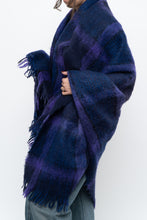 Load image into Gallery viewer, Vintage x Made in Scotland x Purple Plaid Mohair Blanket Scarf