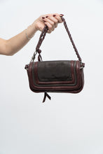 Load image into Gallery viewer, Vintage x BCBG Burgundy Soft Leather Chainlink Mini Purse