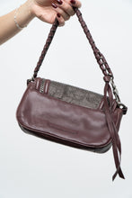 Load image into Gallery viewer, Vintage x BCBG Burgundy Soft Leather Chainlink Mini Purse