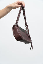 Load image into Gallery viewer, Vintage x BCBG Burgundy Soft Leather Chainlink Mini Purse