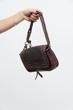Load image into Gallery viewer, Vintage x BCBG Burgundy Soft Leather Chainlink Mini Purse