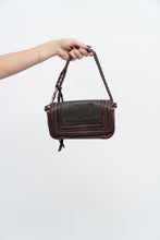 Load image into Gallery viewer, Vintage x BCBG Burgundy Soft Leather Chainlink Mini Purse