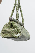 Load image into Gallery viewer, Vintage x Patent Green Croc Stuctured Purse