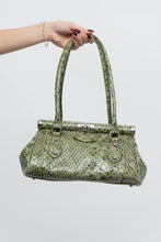 Load image into Gallery viewer, Vintage x Patent Green Croc Stuctured Purse