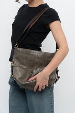 Load image into Gallery viewer, Vintage x Faded Green, Brown Leather Purse