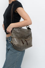 Load image into Gallery viewer, Vintage x Faded Green, Brown Leather Purse