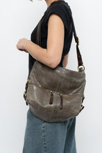 Load image into Gallery viewer, Vintage x Faded Green, Brown Leather Purse