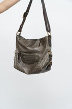 Load image into Gallery viewer, Vintage x Faded Green, Brown Leather Purse