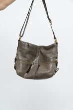 Load image into Gallery viewer, Vintage x Faded Green, Brown Leather Purse