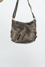 Load image into Gallery viewer, Vintage x Faded Green, Brown Leather Purse