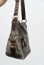 Load image into Gallery viewer, Vintage x Faded Green, Brown Leather Purse