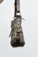 Load image into Gallery viewer, Vintage x Faded Green, Brown Leather Purse