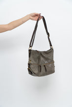 Load image into Gallery viewer, Vintage x Faded Green, Brown Leather Purse