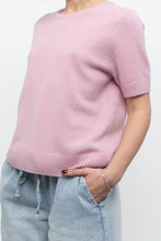 Load image into Gallery viewer, Modern x Pink Short Sleeve Soft Knit Sweater (XS-M)