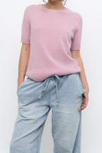Load image into Gallery viewer, Modern x Pink Short Sleeve Soft Knit Sweater (XS-M)
