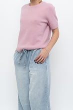 Load image into Gallery viewer, Modern x Pink Short Sleeve Soft Knit Sweater (XS-M)