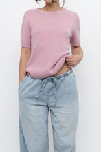 Load image into Gallery viewer, Modern x Pink Short Sleeve Soft Knit Sweater (XS-M)