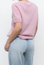Load image into Gallery viewer, Modern x Pink Short Sleeve Soft Knit Sweater (XS-M)
