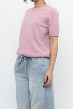 Load image into Gallery viewer, Modern x Pink Short Sleeve Soft Knit Sweater (XS-M)