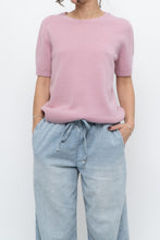 Load image into Gallery viewer, Modern x Pink Short Sleeve Soft Knit Sweater (XS-M)