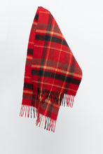 Load image into Gallery viewer, Vintage x Red Plaid Soft Wool Scarf