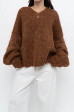 Load image into Gallery viewer, Vintage x Handmade Brown Shimmer Oversized Knit Sweater (M-XXL)
