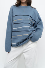 Load image into Gallery viewer, Vintage x Blue Raised Knit Sweater (M-XL)