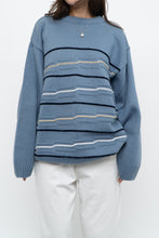 Load image into Gallery viewer, Vintage x Blue Raised Knit Sweater (M-XL)
