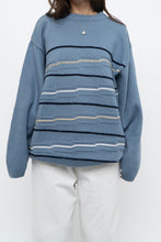 Load image into Gallery viewer, Vintage x Blue Raised Knit Sweater (M-XL)
