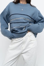 Load image into Gallery viewer, Vintage x Blue Raised Knit Sweater (M-XL)