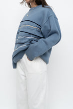 Load image into Gallery viewer, Vintage x Blue Raised Knit Sweater (M-XL)