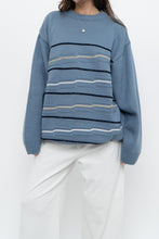 Load image into Gallery viewer, Vintage x Blue Raised Knit Sweater (M-XL)
