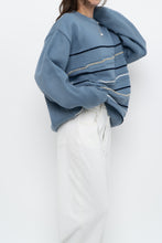Load image into Gallery viewer, Vintage x Blue Raised Knit Sweater (M-XL)
