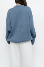Load image into Gallery viewer, Vintage x Blue Raised Knit Sweater (M-XL)