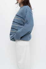 Load image into Gallery viewer, Vintage x Blue Raised Knit Sweater (M-XL)