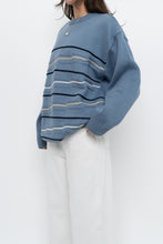Load image into Gallery viewer, Vintage x Blue Raised Knit Sweater (M-XL)