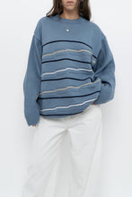Load image into Gallery viewer, Vintage x Blue Raised Knit Sweater (M-XL)