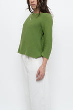 Load image into Gallery viewer, Vintage x MAXMARA WEEKEND Green Cropped Cotton Sweater (XS, S)