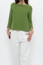 Load image into Gallery viewer, Vintage x MAXMARA WEEKEND Green Cropped Cotton Sweater (XS, S)