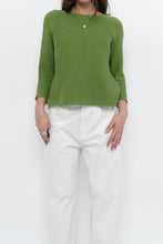 Load image into Gallery viewer, Vintage x MAXMARA WEEKEND Green Cropped Cotton Sweater (XS, S)