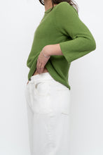Load image into Gallery viewer, Vintage x MAXMARA WEEKEND Green Cropped Cotton Sweater (XS, S)